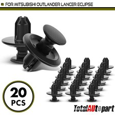 20pcs Fender Apron Retainer Clips For Mitsubishi Eclipse G4 8mm Nylon Push Type