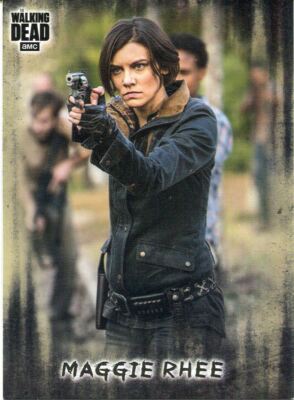 Walking Dead Hunters & Hunted Short Print Base Card #4 Maggie Rhee
