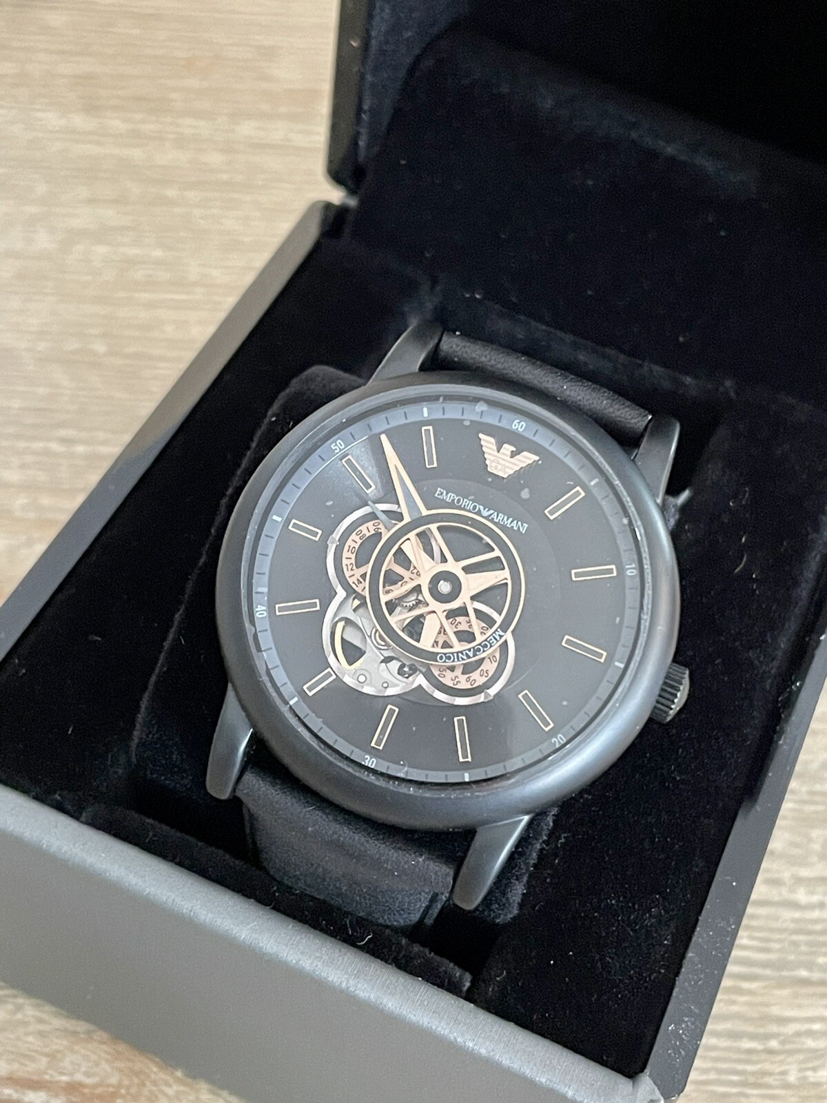 Emporio Armani AR60012 Luigi Chronograph Automatic Black Dial Men's Watch  43mm for sale online | eBay