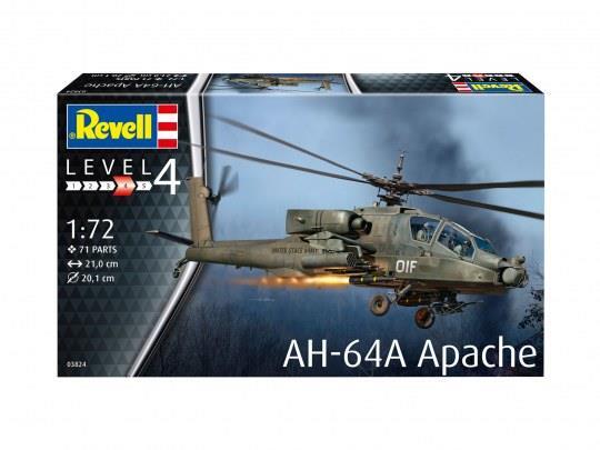 Revell 03824 AH-64A Apache 1:72 Attack Helicopter Model Kit