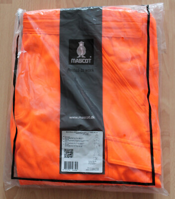 Mascot Latzhose safe light orange Din En ISO 20471 Gr. 60 Knietaschen Straßenbau