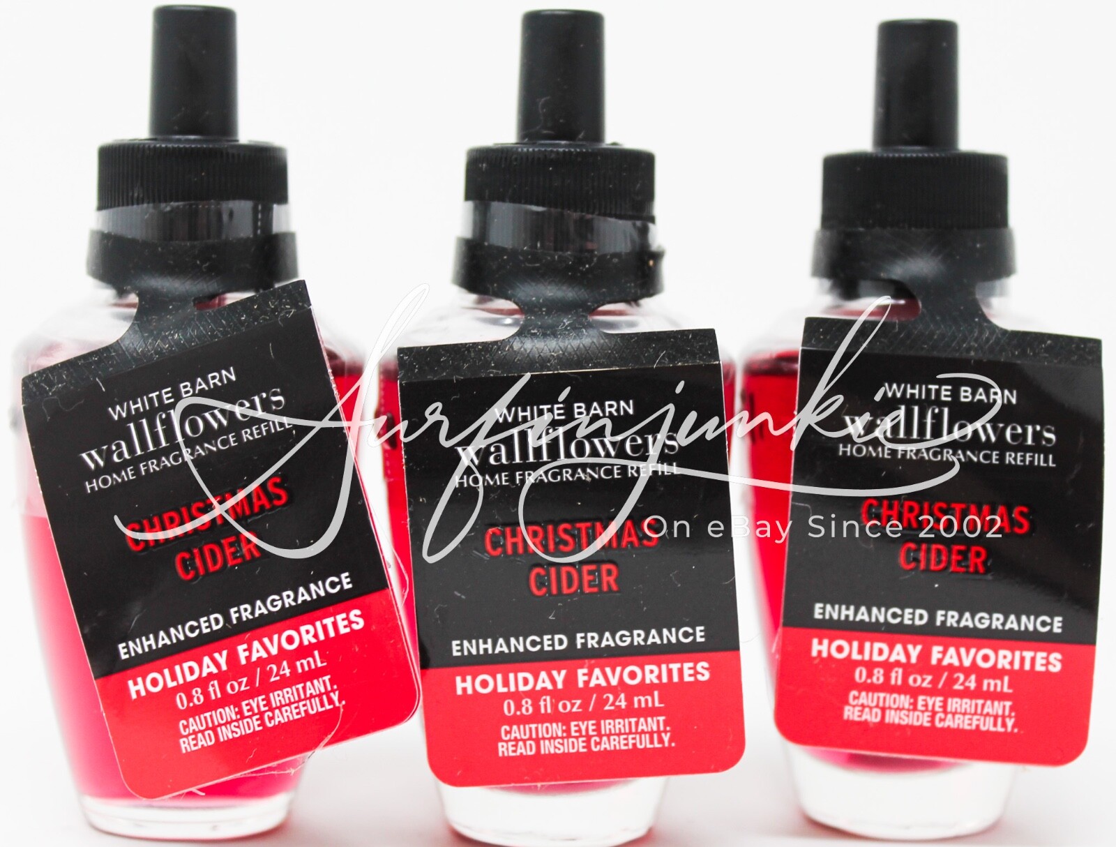 Bath & Body Works Christmas Cider Red Wallflower Diffuser Plug-In 3-Pack-image