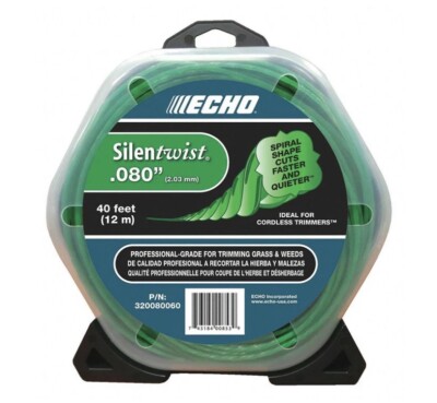 Echo Trimmer Line .80 40' Loop Silent Twist, 320080060