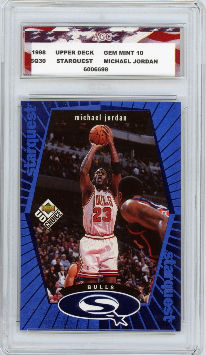 acgカード　　Legend    of    SP⭐︎98 1998 Upper Deck #SQ30 Michael Jordan Starquest AGC 10 Gem Mint | eBay
