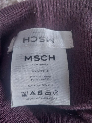 MSCH Copenhagen Womens Mojo Beanie Acrylle/Wool Hat One Size - 第 5/7 張圖片