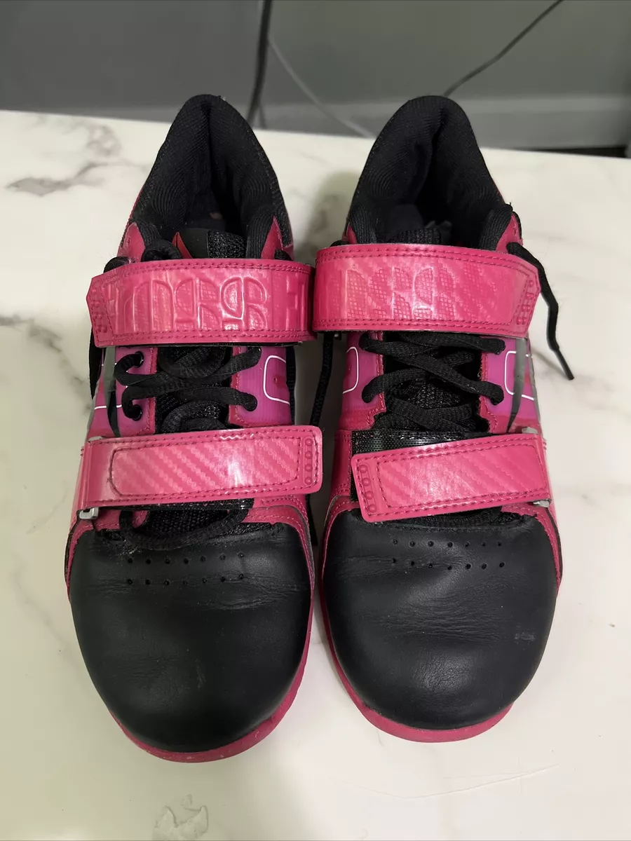 Reebok Crossfit U Form Weightlifting Lifter Shoes Pink Black Women Sz 8.5