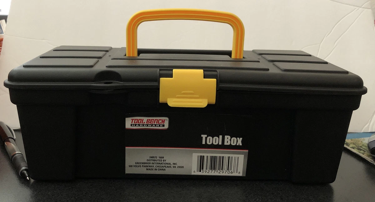 Portable Mini Toolbox Hand Held Carry Storage Lockable Small Tool Box  12x5x5”(A4