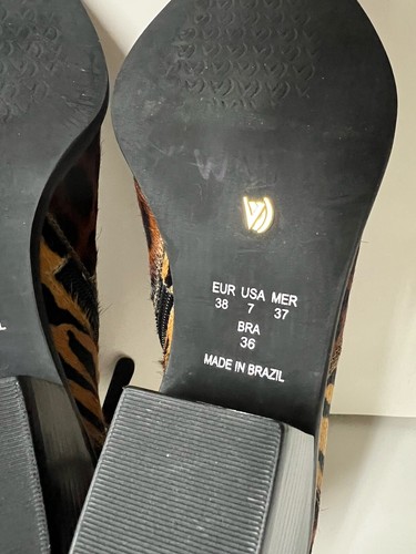 VICENZA Anthropologie Animal Prints Block Heel Botki ROZMIAR 7 Boczny zamek błyskawiczny - Zdjęcie 11 z 11