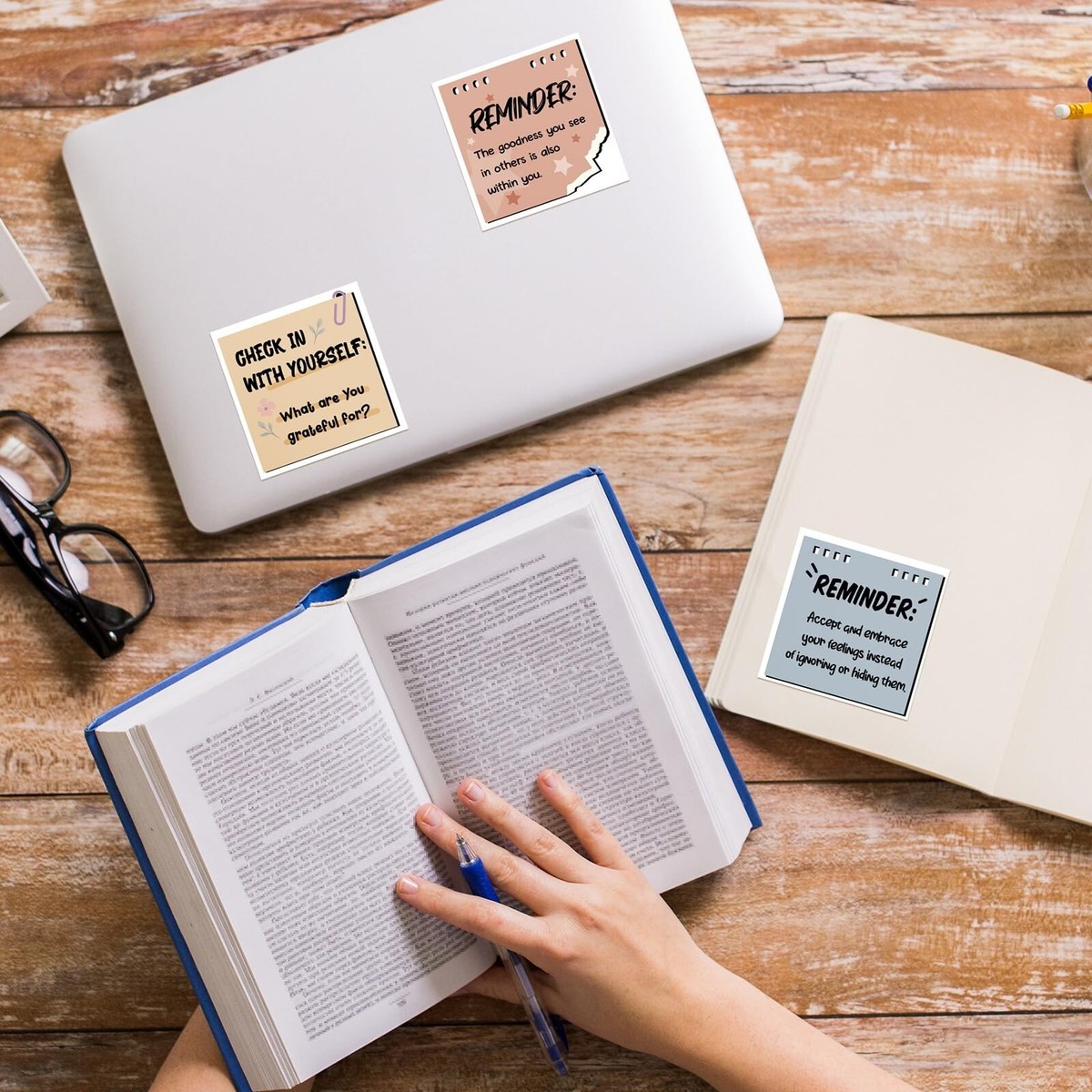 Let That Sh*t Go Stickers - 3 Pack Meditation Mental Health Funny Decals