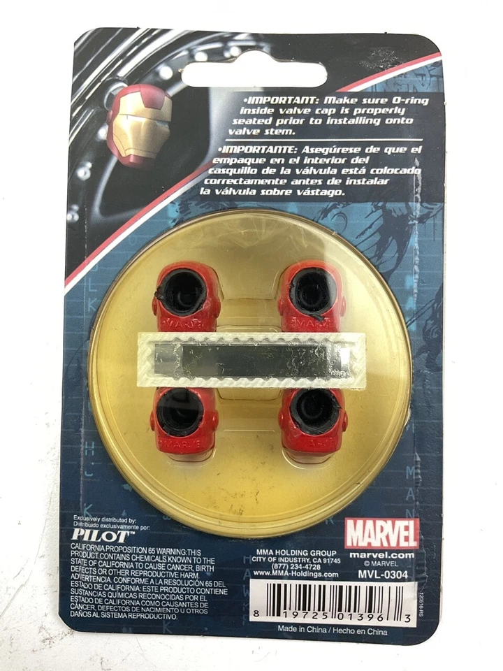 Pilot MVL-0304 Iron Man Wheel Valve Stem Caps - Image 3 of 4