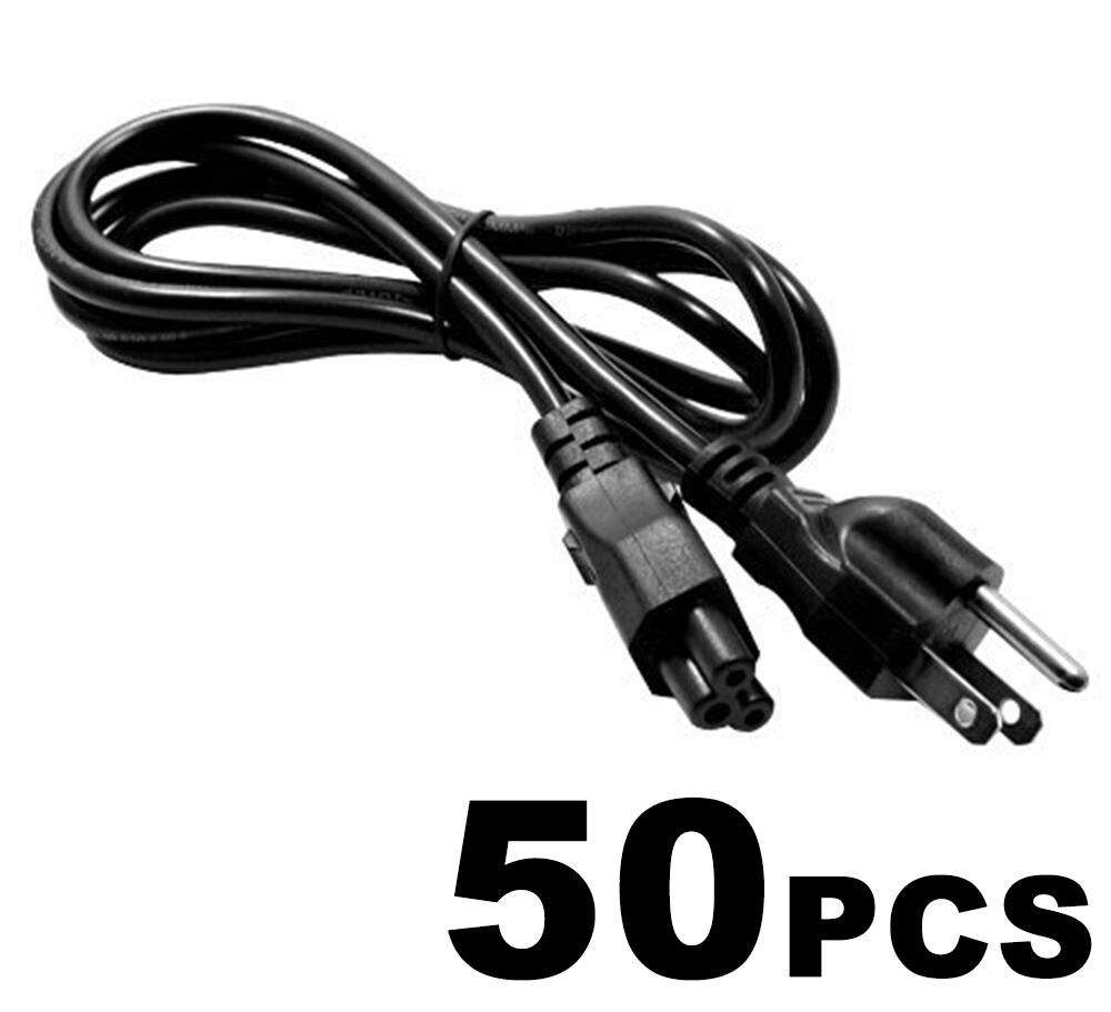 Over item handling ☆ Lot Super popular specialty store of 50 PC 3-Prong Mickey Cord Mouse for Power Laptop AC