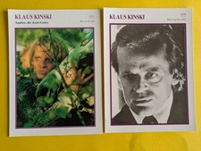 KLAUS KINSKI / 2 Filmstar - Sammelkarten