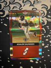 2025 NFL UNO Elite Core Edition Alt Jersey- Khalen Saunders #151 Red Foil