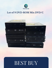 Lot of 9 DVD-ROM Mix DVD/CD Drive Burner Inte...