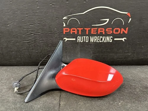 03-08 BMW Z4 DRIVER LEFT LH POWER HEAT AUTO DIM SIDE VIEW DOOR MIRROR RED 314