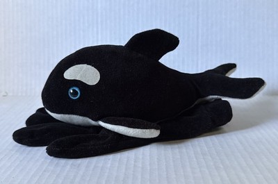 Hand Puppet Orca Whale Plush Creations Stuffed Animal Glove Vintage 1997 Dolphin