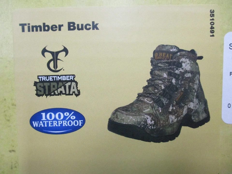 RedHead Timber Buck Waterproof Hunting Boots Youth Kids sz.1 TrueTimber Strata - Image 3 of 4