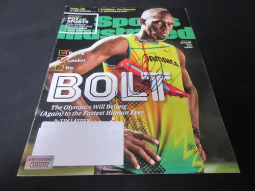 Usain Bolt signiertes Magazin direktes Echtheitszertifikat