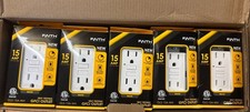 10-pack Faith 15a Gfci Outlet Slim Gfi Receptacle With Wall Plate