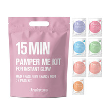 15 Min Pamper Me Kit by   Korean Spa and Skincare Kit for Women with Hair Mask,