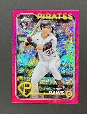 2024 Topps Chrome Henry Davis (RC) Pink Sparkle /350