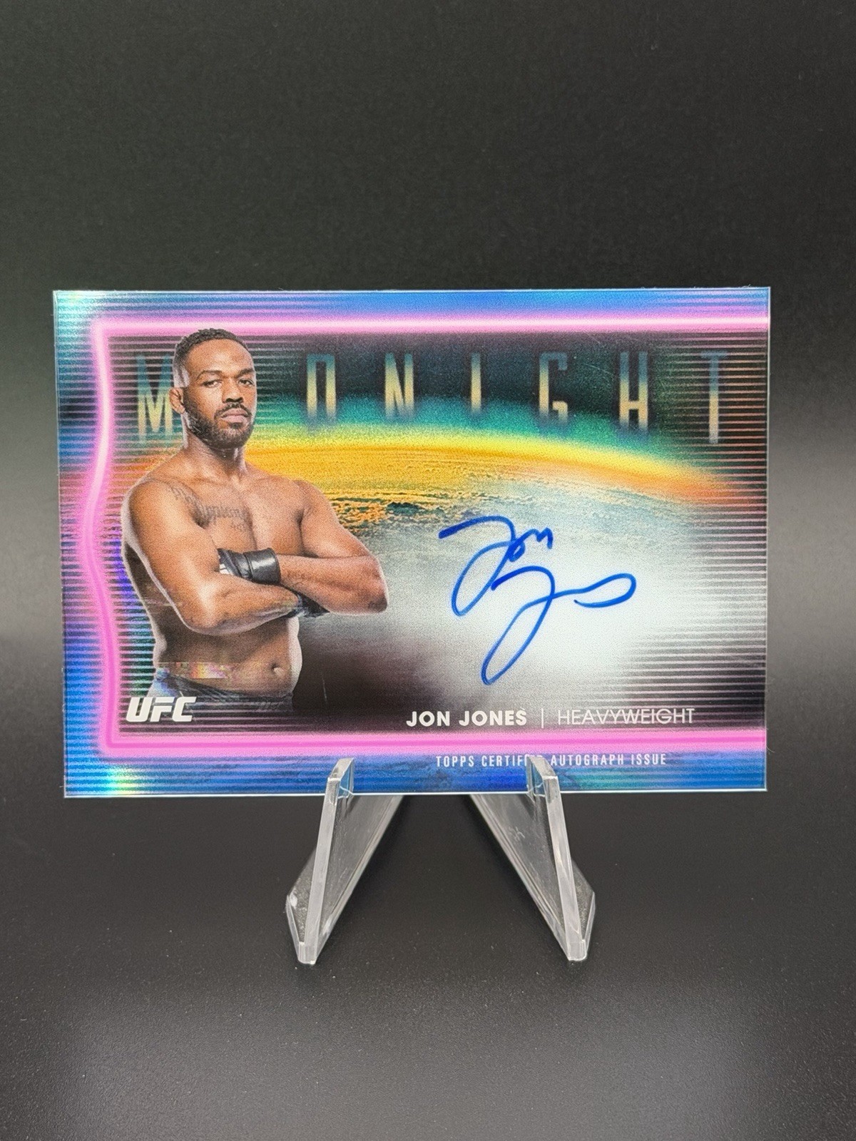 Jon Jones Horizon Signature Auto 2025 Topps Midnight UFC