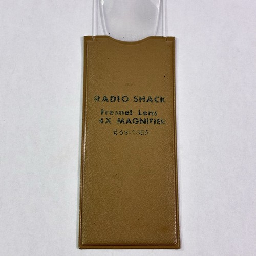 Vintage Radio Shack Magnifier Pocket Type 4X Fresnel Lens #68-1005 Thin