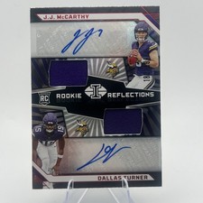2024 Panini Illusions - Rookie Reflections Dual Patch Autographs J.J. McCarthy,