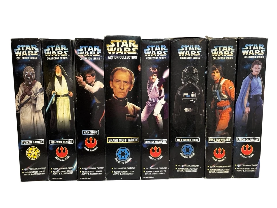Lote de 8 figuras de acción Kenner 1996 Star Wars Collector/Action Series 12" Foto 2 de 4
