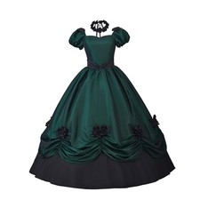 Women's Gothic Victorian Rococo Dress Civil War Southern Belle Tea Party Ball...