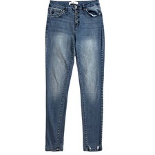 KanCan Jeans Womens 7/27 Skinny Button Fly Distressed