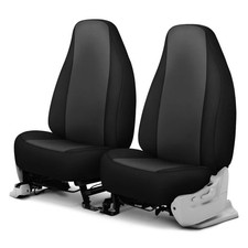 For Ford Mustang 68-73 Genuine Neoprene 1st Row Charcoal With Black Custom Seat