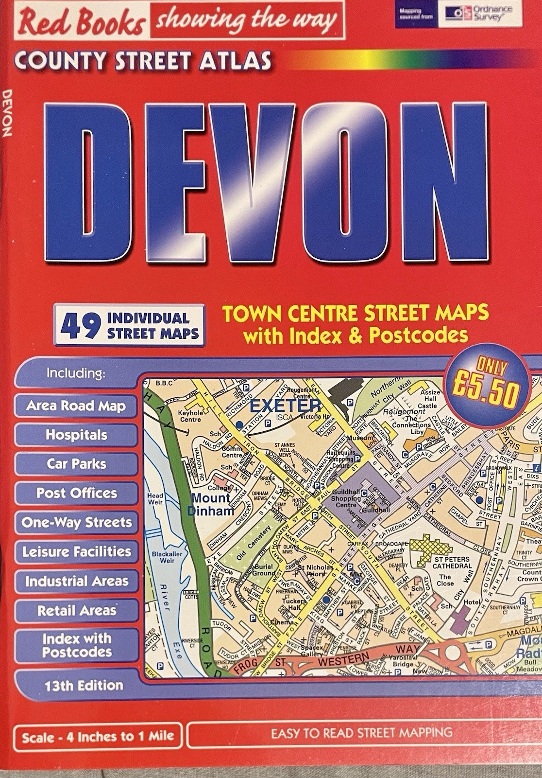 East Sussex Town-Centre Maps With Index First Edition County Street Atlas