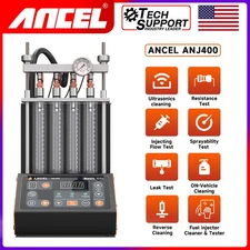 ANCEL ANJ400 Auto Car Ultrasonic Fuel Injector Tester Cleaner GDI EFI Machine