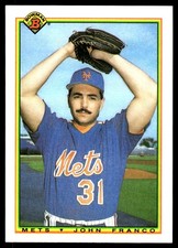 John Franco 1990 Bowman #128 New York Mets MLB READ FREE SHIPPING AutographDen