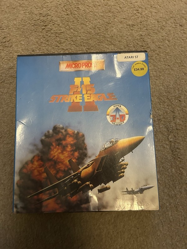 MicroProse F-15 Strike Eagle II Boxed Game for Atari ST