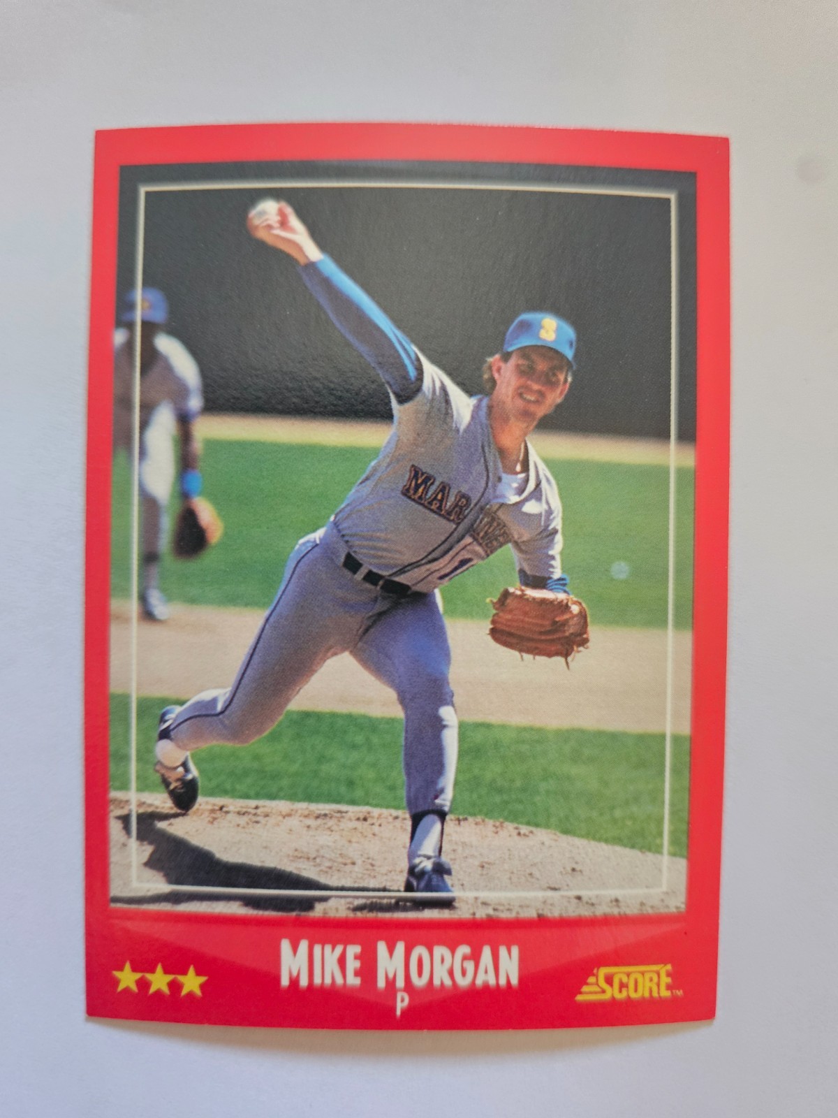 1988 SCORE MIKE MORGAN #295 NM