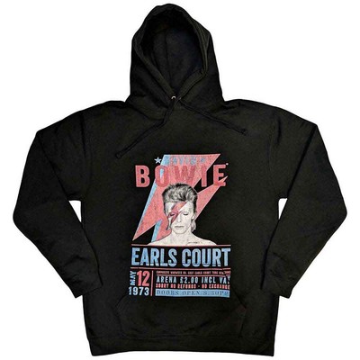 David Bowie Earls Court '73 lizenziert Kapuzenpullover