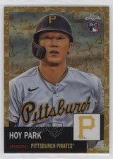 2022 Chrome Platinum Anniversary Toile Cream & Gold Refractor 19/50 Hoy Park 7m3