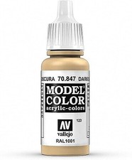 Vallejo Model Color DARK SAND 17ml - Hobby and Model Acrylic Paint - 70847