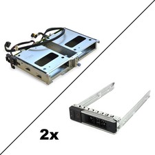 2-Bay LFF Flex-Bay with Cables for Dell PowerEdge R740xd 12-Bay  2x LFF Caddies