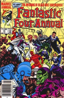 Fantastic Four (Vol. 1) Annual #18 (Newsstand) FN; Marvel | Inhumans Wedding Bla