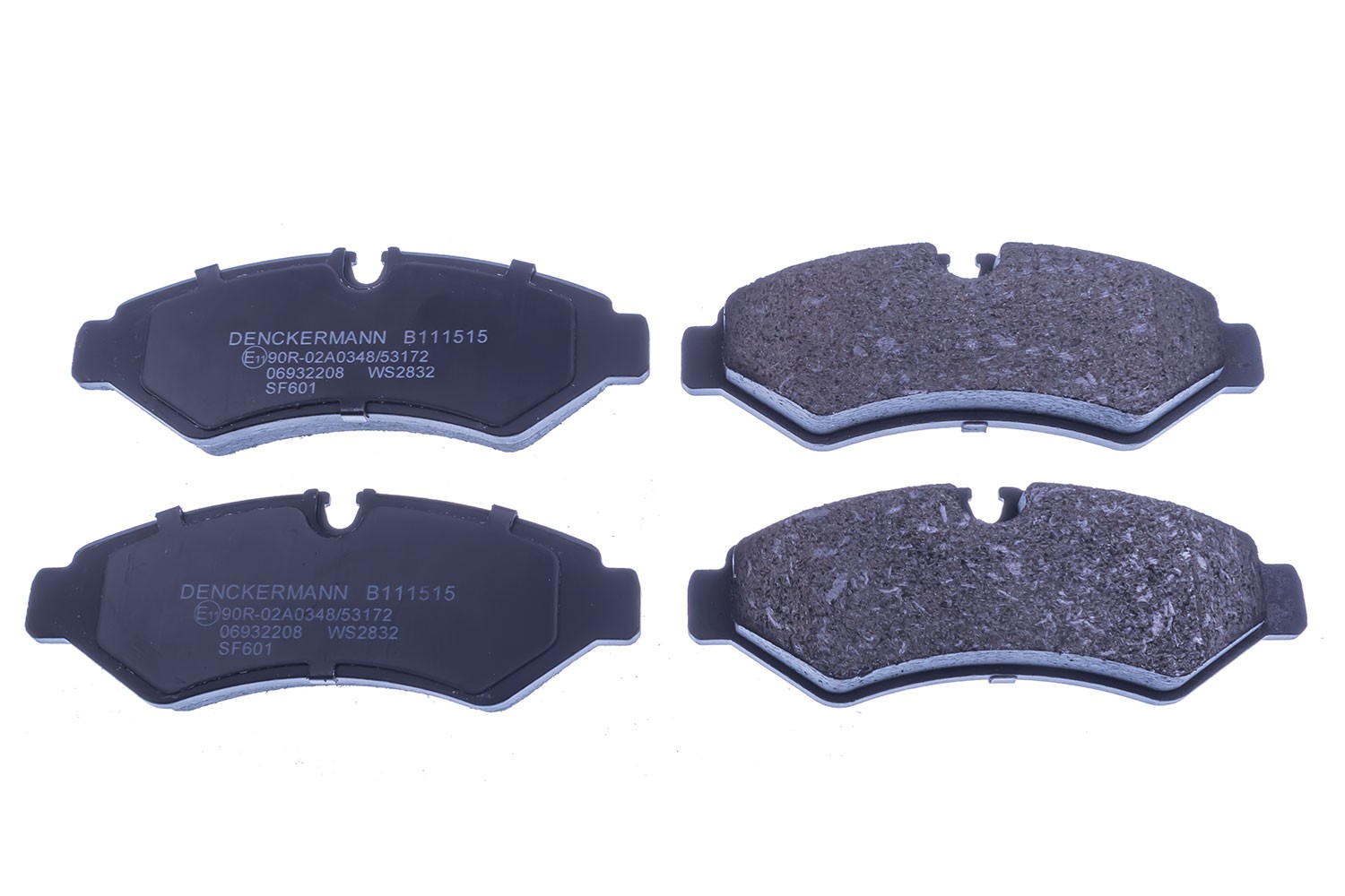 Rear DENCKERMANN B111515 Brake Pad Set, disc brake for MERCEDES-BENZ
