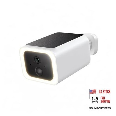 Luna Security Cameras Wireless Outdoor, Battery Camera with Solar Panel, 