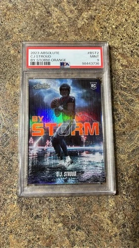 2023 Panini Absolute CJ Stroud Orange /75 #BST2 PSA 9 Texans RC