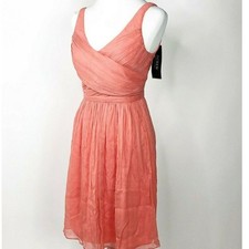J Crew Silk Dress Size 4 Sleeveless Lined New Formal Chiffon A Line Fitted Heidi