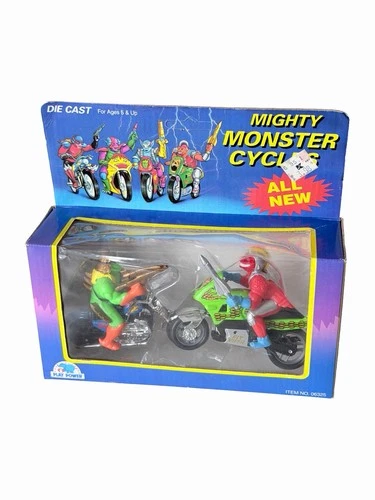 Vintage Mighty Monster Cycles Knock off Bootleg, Power Rangers MOTU REMCO