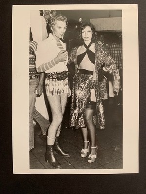 BIANCA JAGGER - HELMUT BERGER - Vintage Rare Original Press Photo