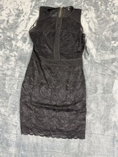 Guess Black Sleeveless Lace Sheath Dress With Back Zipper Size L