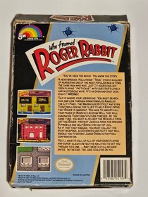 Who Framed Roger Rabbit NES 1989 Complete CIB Video Game + Styrofoam Insert
